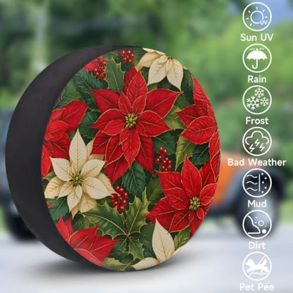 Christmas Spare Tire Cover Waterproof Dust-Proof Spare Wheel Covers - Image 3
