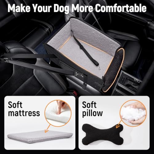 YJGF Center Console Dog Car Seat, Pet Car Seats - Image 2