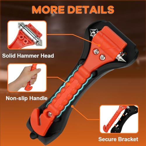 20 PCS Car Safety Hammer Emergency Escape Tool Auto Car Window Glass Hammer - Image 6