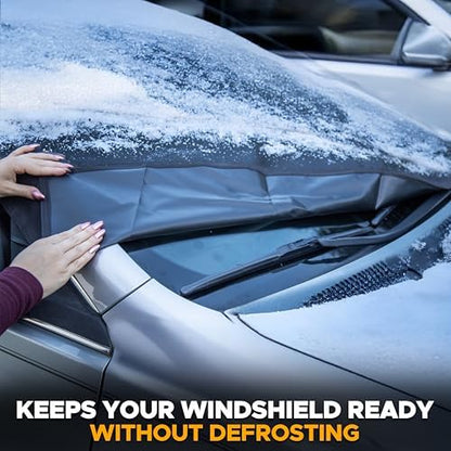 EcoNour Windshield Cover for Ice and Snow, 600D Oxford Windshield Snow Cover - Image 6