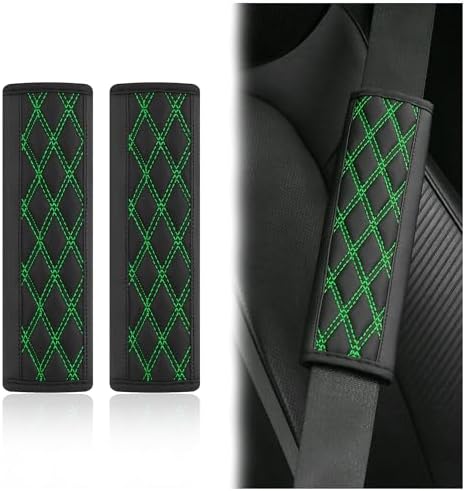 2PCS Car Seat Belt Cover Pads, Leather Seatbelt Covers Protect Shoulder and by wedfish