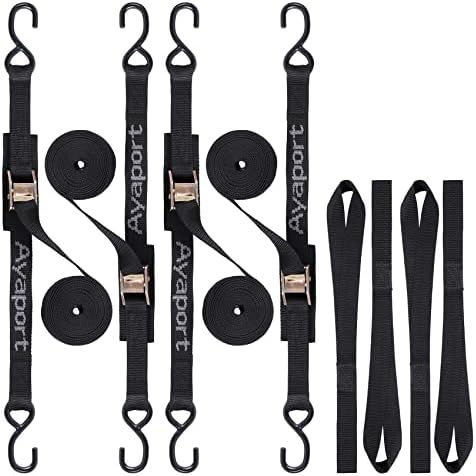 Ayaport Cam Buckle Tie Down Straps 20 feet, 4 Pack by Ayaport