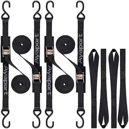Ayaport Cam Buckle Tie Down Straps 20 feet, 4 Pack by Ayaport