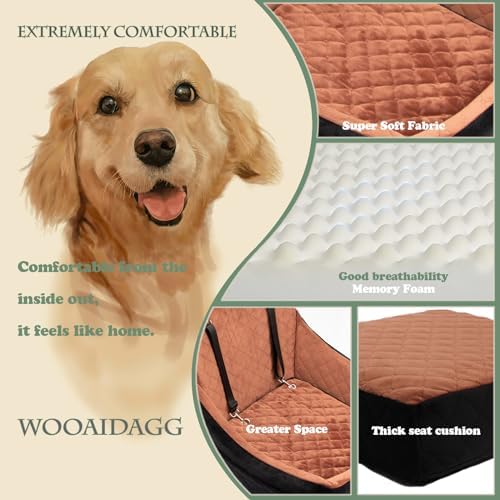 WOOAIDAGG Dog Car Seat for Medium Sized Dog, Pet Travel Car Bed - Image 4