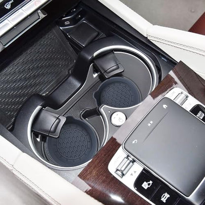 Amooca 4-Pack Spill-Proof Cup Coasters Non-Slip Car Cup Holder Inserts - Image 6