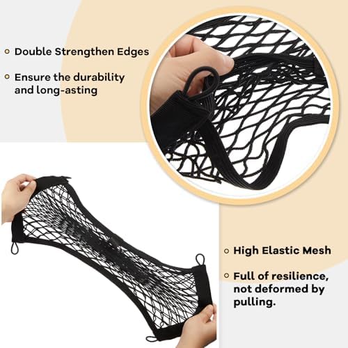 Frienda 4 Pcs Small Cargo Net Boat Storage Mesh Netting, 21 X 9.8 Inches - Image 3