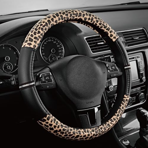 Road Comforts Leopard Steering Wheel Cover by RoadComforts