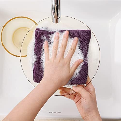 Homaxy 100% Cotton Waffle Weave Kitchen Dish Cloths 6-Pack - Image 4