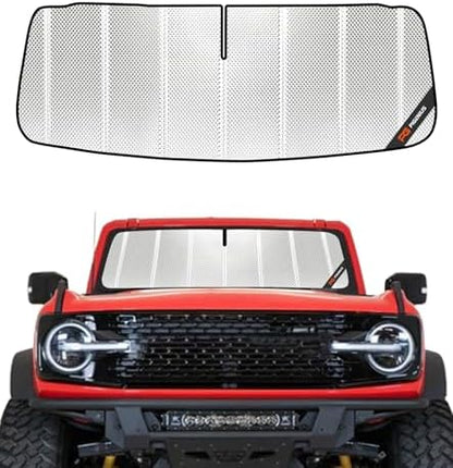 Pigenius Windshield Sun Shade for Ford Bronco 2021-2025. Full Coverage Rearview by Pigenius