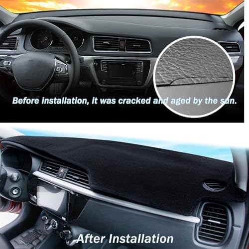 Dashboard Mat Cover for Hyundai Elantra 2017-2020 Nonslip Center Console - Image 6