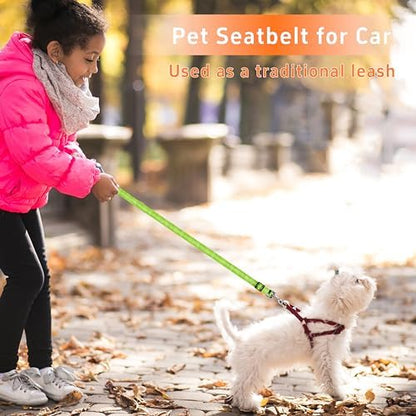 Seyezo Dog Car Seat Belt for Car, 2 Piece Set Retractable Dog Car Harness - Image 5