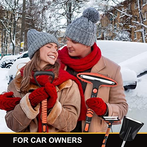 42'' Ice Scraper and Extendable Snow Brush Emergency Snow Shovel Snow Broom - Image 6