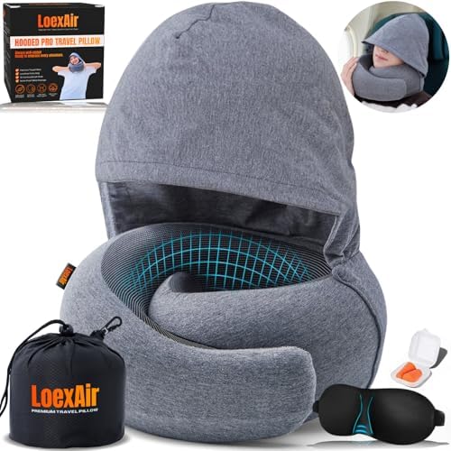 LOEXAIR™ Hooded Pro Travel Pillow by LoexAir