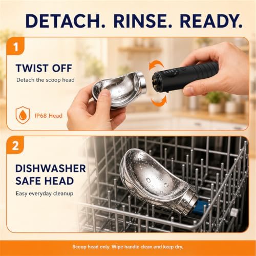 Heated Ice Cream Scoop Rechargeable, Electric Ice Cream Scooper - Image 3