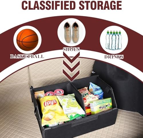 car organizers and storage for SUV, trunk organizer for sedan, leather foldable - Image 6