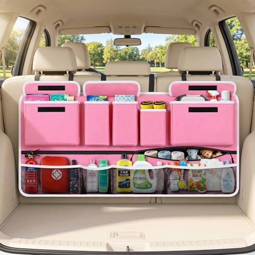 Trunk Organizer for SUV, Car Organizers and Backseat Hanging Storage by RhinoValley