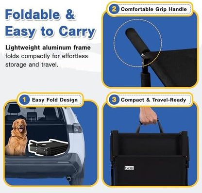 Dog Stairs for Large Dogs, for Medium Dogs, Foldable Dog Ramp for Car & SUV - Image 4