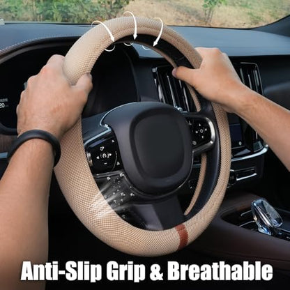 15" Silicone Steering Wheel Cover, Non-Slip Thermoregulating - Image 5