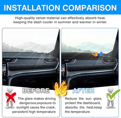 Autorder Dashboard Cover Mat for Jeep Grand Cherokee 4XE 2022-2025 2026 - Image 3