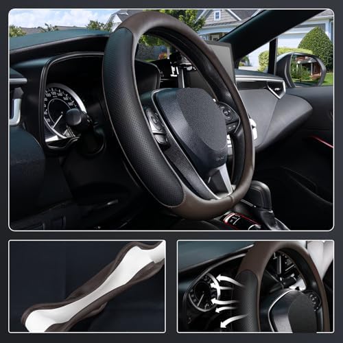 SEG Direct D Shaped Steering Wheel Cover 14.5-15 inch - Image 3