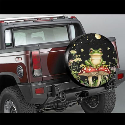 Mushrooms Psychedelic Frog Spare Tire Cover - Image 2
