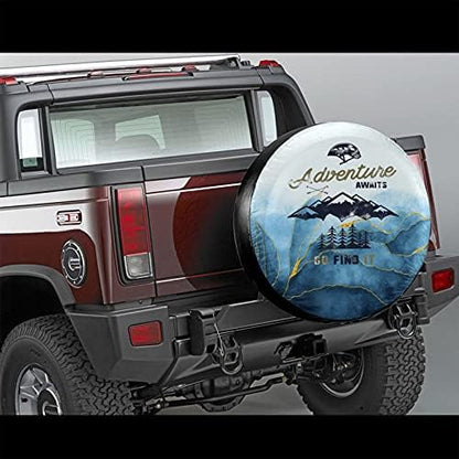 Siski Adventure Awaits Go Find It Spare Tire Cover Wheel Protectors - Image 2
