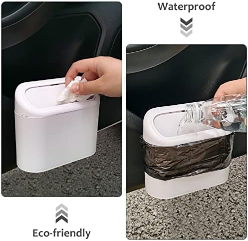 Accmor Car Trash Can with Lid, Vehicle Dustbin Garbage Organizer Holder with - Image 6