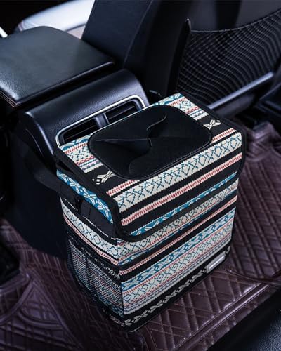 SIBOFUEGO Car Trash Can, Leak-Proof Liner, 2 Gallon - Image 4