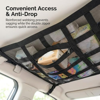 Car Ceiling Cargo Net, Versatile Storage Solution - Image 4