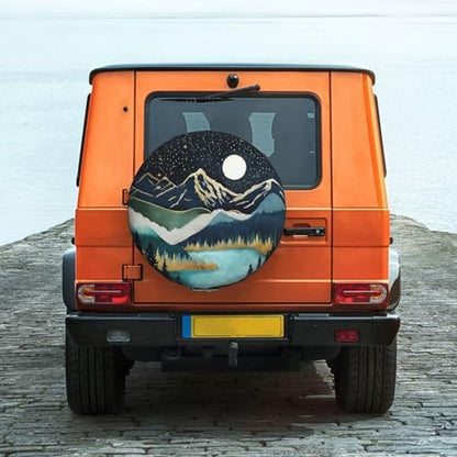 Mountains Nature Scenery Spare Tire Cover Lake Landscape Wheel Protectors - Image 6