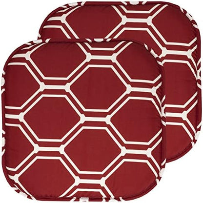 Sweet Home Collection Chair Cushion Memory Foam Pads Honeycomb Pattern Slip Non by SweetHomeCollection