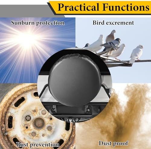 BFXM Spare Tire Cover, Fits Entire Tire Diameters 31.5-32.7 Inch - Image 5