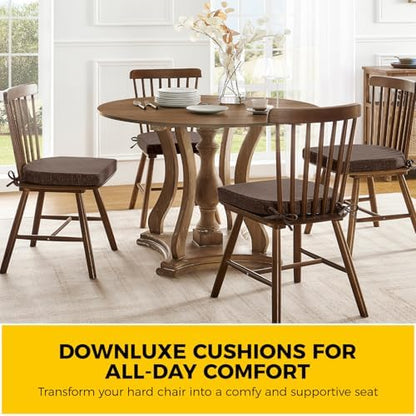 downluxe Indoor Chair Cushions for Dining Chairs, Soft and Comfortable Textured - Image 7