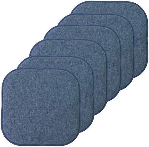 Sweet Home Collection Chair Cushion Memory Foam Pads Honeycomb Pattern Slip Non by SweetHomeCollection