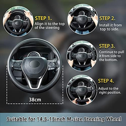 Beige Steering Wheel Cover - Image 6
