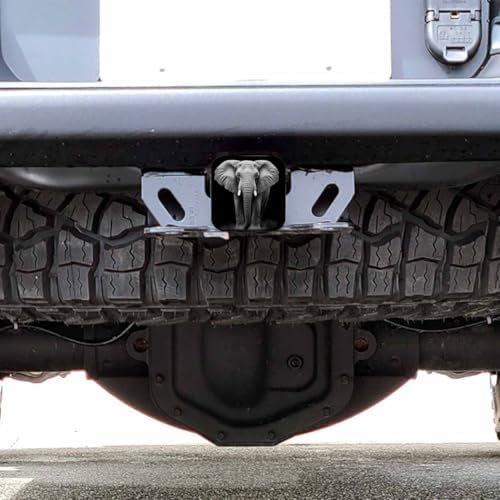 Elephant Car Towing Hitch Covers Wildlife African Elephants 2" Receiver Hitch - Image 6