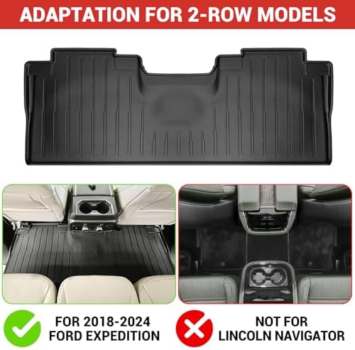 Cargo Mat with Floor Mat Fit for 2018-2024 Ford Expedition 7Seats Accessories - Image 7