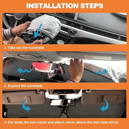 Foldable Front Windshield Sunshade fit - Image 6