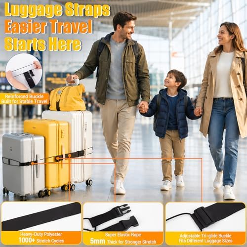 Luggage Straps Suitcases, Adjustable 3 PCS Storage Bag - Image 3
