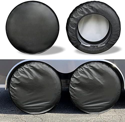 Kayme Rv Tire Covers 4 Pack, Travel Trailer Camper Truck SUV Motorhome by kayme