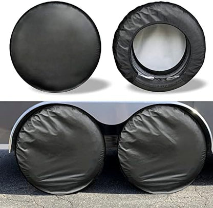 Kayme Rv Tire Covers 4 Pack, Travel Trailer Camper Truck SUV Motorhome by kayme
