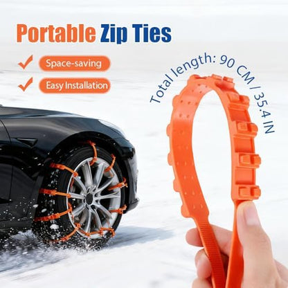 Universal Anti-Skid Snow Tire Chains, 2026 New Emergency Traction Cables - Image 5