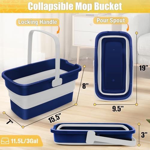 Collapsible Mop Bucket for Cleaning - Image 2