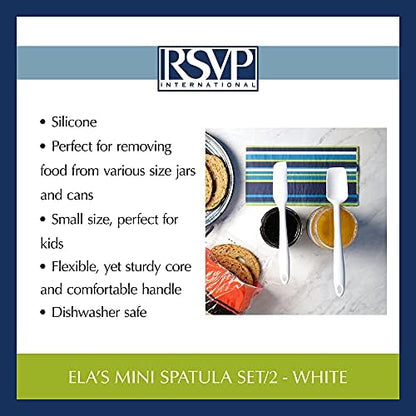 RSVP International Ela Collection Silicone Coated Steel, Mini Spatula/Spoon - Image 6