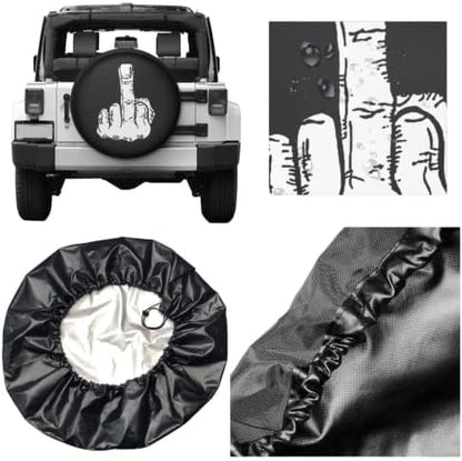 Middle Finger Spare Tire Cover Fit - Image 6