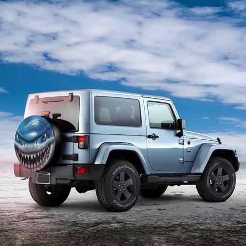 Shark Spare Tire Cover Wheel Protectors Waterproof Wheel Covers Universal Fit - Image 6