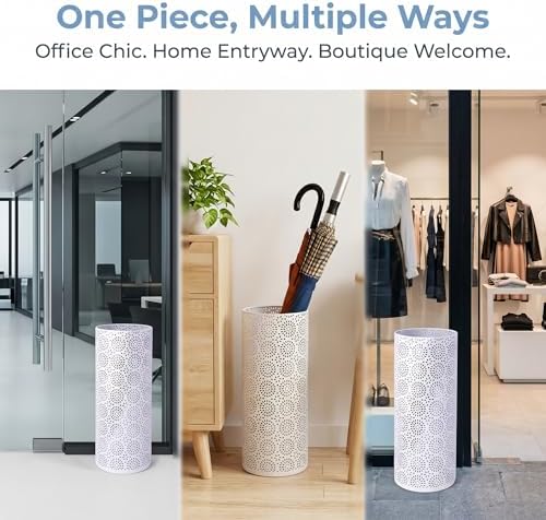 BEWBBAT Umbrella Stand Rack for Entryway, Free Standing Metal Umbrella Holder - Image 4