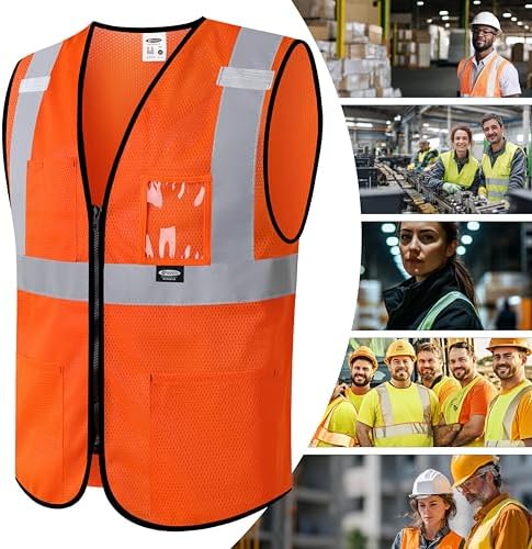 JKSafety Safety Vest for men women Hi Vis Vest - Image 5