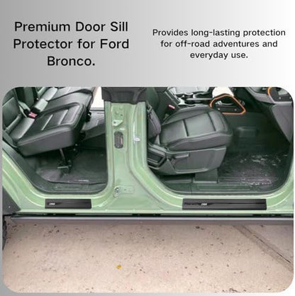 Door Sill Protector for 2021-2026 Bronco 4-Door Accessories, 1966 Pattern - Image 2