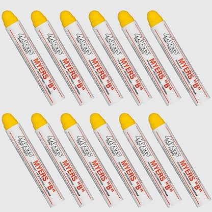 Myers B Paintstik Multi-Purpose Permanent Solid Paint Marker Yellow 12-Pack - Image 2